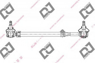 DJ PARTS de1289 -  Наконечник поперечной рулевой тяги